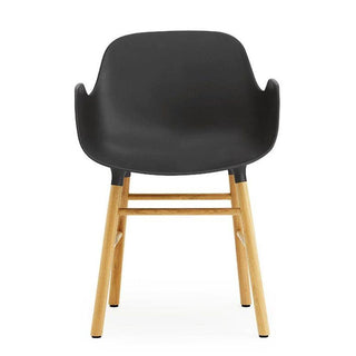 Normann Copenhagen Form polypropylene armchair with oak legs - Buy now on ShopDecor - Discover the best products by NORMANN COPENHAGEN design