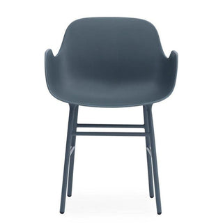 Normann Copenhagen Form polypropylene armchair with lacquered steel legs - Buy now on ShopDecor - Discover the best products by NORMANN COPENHAGEN design