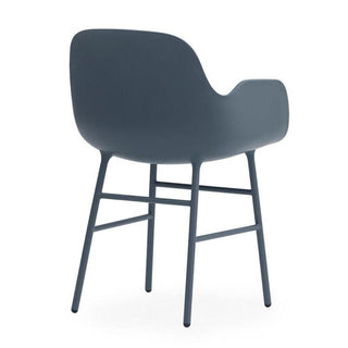 Normann Copenhagen Form polypropylene armchair with lacquered steel legs - Buy now on ShopDecor - Discover the best products by NORMANN COPENHAGEN design