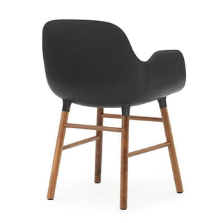 Normann Copenhagen Form polypropylene armchair with walnut legs - Buy now on ShopDecor - Discover the best products by NORMANN COPENHAGEN design