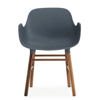 Normann Copenhagen Form polypropylene armchair with walnut legs - Buy now on ShopDecor - Discover the best products by NORMANN COPENHAGEN design