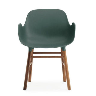 Normann Copenhagen Form polypropylene armchair with walnut legs - Buy now on ShopDecor - Discover the best products by NORMANN COPENHAGEN design