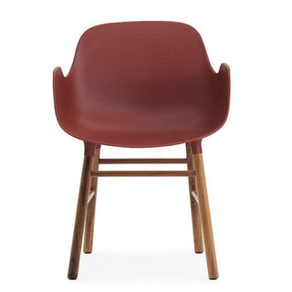 Normann Copenhagen Form polypropylene armchair with walnut legs - Buy now on ShopDecor - Discover the best products by NORMANN COPENHAGEN design