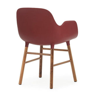 Normann Copenhagen Form polypropylene armchair with walnut legs - Buy now on ShopDecor - Discover the best products by NORMANN COPENHAGEN design