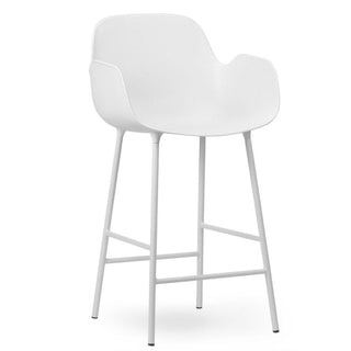 Normann Copenhagen Form steel bar armchair with polypropylene seat h. 65 cm. Normann Copenhagen Form White - Buy now on ShopDecor - Discover the best products by NORMANN COPENHAGEN design