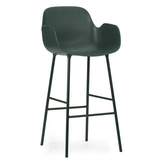 Normann Copenhagen Form steel bar armchair with polypropylene seat h. 75 cm. Normann Copenhagen Form Green - Buy now on ShopDecor - Discover the best products by NORMANN COPENHAGEN design