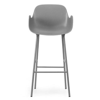 Normann Copenhagen Form steel bar armchair with polypropylene seat h. 75 cm. - Buy now on ShopDecor - Discover the best products by NORMANN COPENHAGEN design