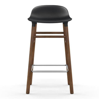 Normann Copenhagen Form walnut bar stool with polypropylene seat h. 65 cm. - Buy now on ShopDecor - Discover the best products by NORMANN COPENHAGEN design