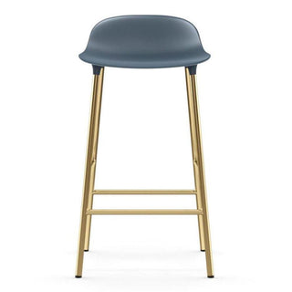 Normann Copenhagen Form brass bar stool with polypropylene seat h. 65 cm. - Buy now on ShopDecor - Discover the best products by NORMANN COPENHAGEN design