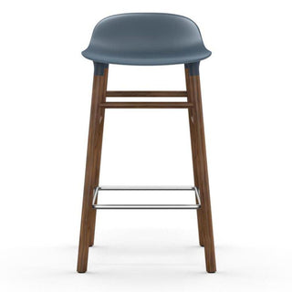 Normann Copenhagen Form walnut bar stool with polypropylene seat h. 65 cm. - Buy now on ShopDecor - Discover the best products by NORMANN COPENHAGEN design