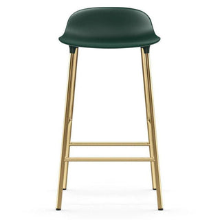 Normann Copenhagen Form brass bar stool with polypropylene seat h. 65 cm. - Buy now on ShopDecor - Discover the best products by NORMANN COPENHAGEN design