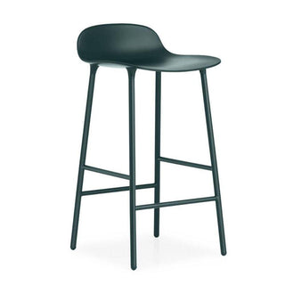 Normann Copenhagen Form steel bar stool with polypropylene seat h. 65 cm. Normann Copenhagen Form Green - Buy now on ShopDecor - Discover the best products by NORMANN COPENHAGEN design