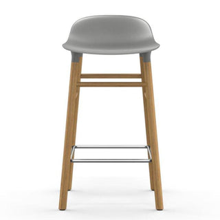 Normann Copenhagen Form oak bar stool with polypropylene seat h. 65 cm. - Buy now on ShopDecor - Discover the best products by NORMANN COPENHAGEN design