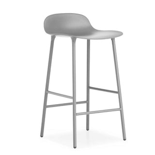 Normann Copenhagen Form steel bar stool with polypropylene seat h. 65 cm. Normann Copenhagen Form Grey - Buy now on ShopDecor - Discover the best products by NORMANN COPENHAGEN design