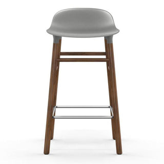 Normann Copenhagen Form walnut bar stool with polypropylene seat h. 65 cm. - Buy now on ShopDecor - Discover the best products by NORMANN COPENHAGEN design