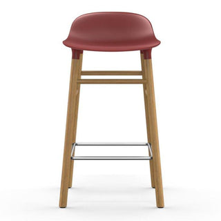 Normann Copenhagen Form oak bar stool with polypropylene seat h. 65 cm. - Buy now on ShopDecor - Discover the best products by NORMANN COPENHAGEN design