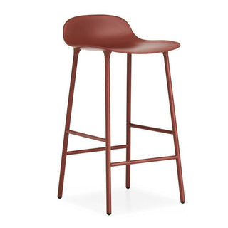 Normann Copenhagen Form steel bar stool with polypropylene seat h. 65 cm. Normann Copenhagen Form Red - Buy now on ShopDecor - Discover the best products by NORMANN COPENHAGEN design