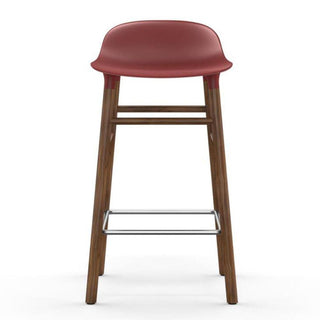 Normann Copenhagen Form walnut bar stool with polypropylene seat h. 65 cm. - Buy now on ShopDecor - Discover the best products by NORMANN COPENHAGEN design