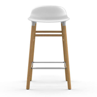 Normann Copenhagen Form oak bar stool with polypropylene seat h. 65 cm. - Buy now on ShopDecor - Discover the best products by NORMANN COPENHAGEN design