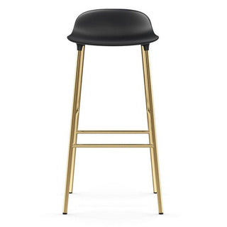 Normann Copenhagen Form brass bar stool with polypropylene seat h. 75 cm. - Buy now on ShopDecor - Discover the best products by NORMANN COPENHAGEN design