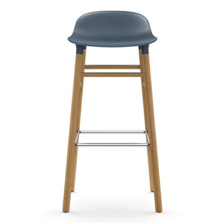 Normann Copenhagen Form oak bar stool with polypropylene seat h. 75 cm. - Buy now on ShopDecor - Discover the best products by NORMANN COPENHAGEN design