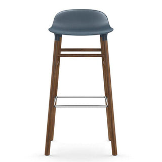 Normann Copenhagen Form walnut bar stool with polypropylene seat h. 75 cm. - Buy now on ShopDecor - Discover the best products by NORMANN COPENHAGEN design