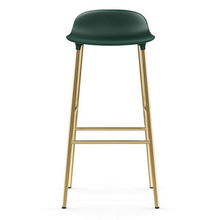 Normann Copenhagen Form brass bar stool with polypropylene seat h. 75 cm. - Buy now on ShopDecor - Discover the best products by NORMANN COPENHAGEN design