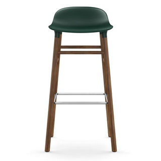 Normann Copenhagen Form walnut bar stool with polypropylene seat h. 75 cm. - Buy now on ShopDecor - Discover the best products by NORMANN COPENHAGEN design