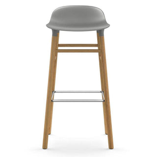 Normann Copenhagen Form oak bar stool with polypropylene seat h. 75 cm. - Buy now on ShopDecor - Discover the best products by NORMANN COPENHAGEN design