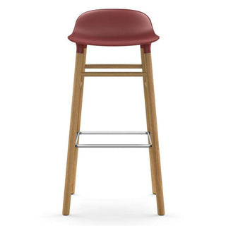 Normann Copenhagen Form oak bar stool with polypropylene seat h. 75 cm. - Buy now on ShopDecor - Discover the best products by NORMANN COPENHAGEN design