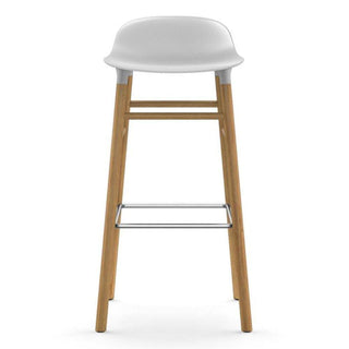 Normann Copenhagen Form oak bar stool with polypropylene seat h. 75 cm. - Buy now on ShopDecor - Discover the best products by NORMANN COPENHAGEN design