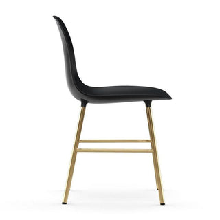 Normann Copenhagen Form polypropylene chair with brass legs - Buy now on ShopDecor - Discover the best products by NORMANN COPENHAGEN design