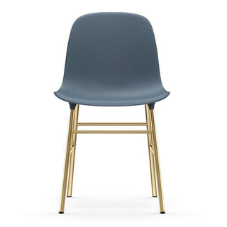 Normann Copenhagen Form polypropylene chair with brass legs - Buy now on ShopDecor - Discover the best products by NORMANN COPENHAGEN design