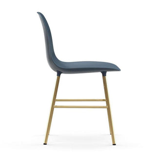 Normann Copenhagen Form polypropylene chair with brass legs - Buy now on ShopDecor - Discover the best products by NORMANN COPENHAGEN design