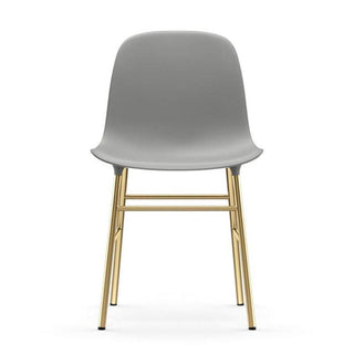 Normann Copenhagen Form polypropylene chair with brass legs - Buy now on ShopDecor - Discover the best products by NORMANN COPENHAGEN design