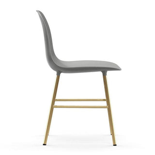 Normann Copenhagen Form polypropylene chair with brass legs - Buy now on ShopDecor - Discover the best products by NORMANN COPENHAGEN design