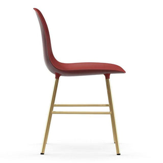 Normann Copenhagen Form polypropylene chair with brass legs - Buy now on ShopDecor - Discover the best products by NORMANN COPENHAGEN design