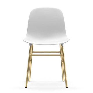 Normann Copenhagen Form polypropylene chair with brass legs - Buy now on ShopDecor - Discover the best products by NORMANN COPENHAGEN design