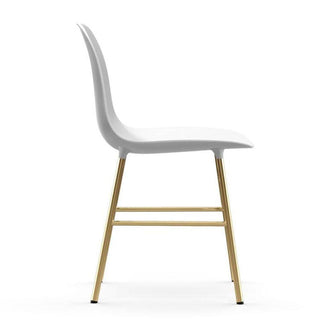 Normann Copenhagen Form polypropylene chair with brass legs - Buy now on ShopDecor - Discover the best products by NORMANN COPENHAGEN design