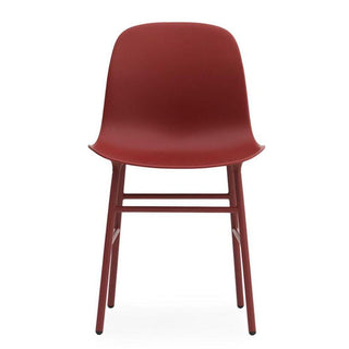 Normann Copenhagen Form polypropylene chair with lacquered steel legs - Buy now on ShopDecor - Discover the best products by NORMANN COPENHAGEN design