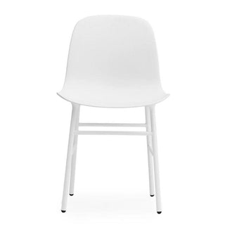 Normann Copenhagen Form polypropylene chair with lacquered steel legs - Buy now on ShopDecor - Discover the best products by NORMANN COPENHAGEN design