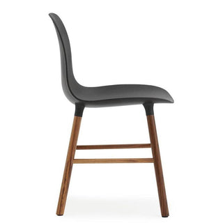 Normann Copenhagen Form polypropylene chair with walnut legs - Buy now on ShopDecor - Discover the best products by NORMANN COPENHAGEN design