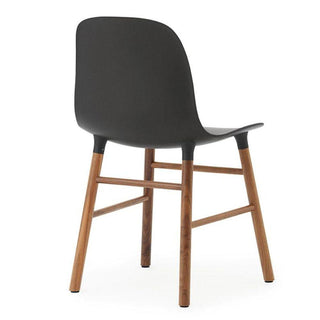 Normann Copenhagen Form polypropylene chair with walnut legs - Buy now on ShopDecor - Discover the best products by NORMANN COPENHAGEN design