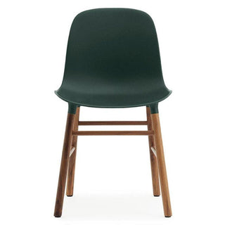 Normann Copenhagen Form polypropylene chair with walnut legs - Buy now on ShopDecor - Discover the best products by NORMANN COPENHAGEN design