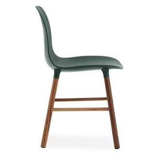 Normann Copenhagen Form polypropylene chair with walnut legs - Buy now on ShopDecor - Discover the best products by NORMANN COPENHAGEN design