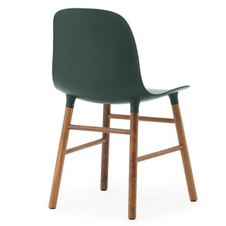 Normann Copenhagen Form polypropylene chair with walnut legs - Buy now on ShopDecor - Discover the best products by NORMANN COPENHAGEN design