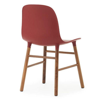 Normann Copenhagen Form polypropylene chair with walnut legs - Buy now on ShopDecor - Discover the best products by NORMANN COPENHAGEN design