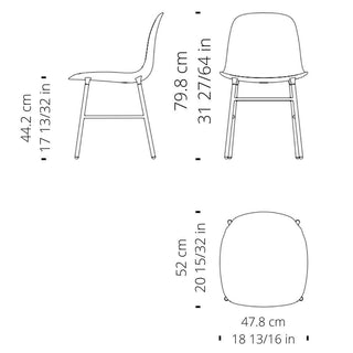 Normann Copenhagen Form polypropylene chair with brass legs - Buy now on ShopDecor - Discover the best products by NORMANN COPENHAGEN design