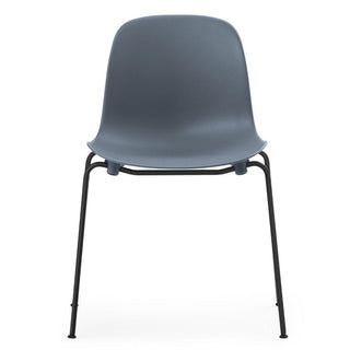 Normann Copenhagen Form polypropylene stackable chair with black steel legs - Buy now on ShopDecor - Discover the best products by NORMANN COPENHAGEN design