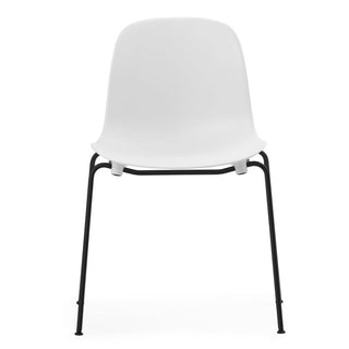 Normann Copenhagen Form polypropylene stackable chair with black steel legs - Buy now on ShopDecor - Discover the best products by NORMANN COPENHAGEN design